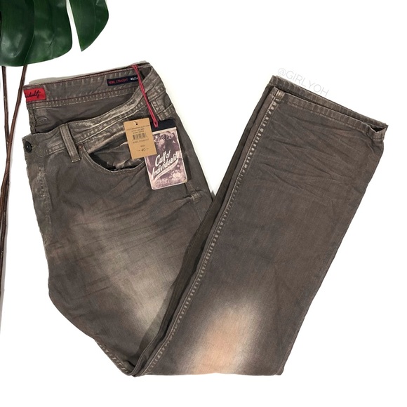 NEW 40x34 Cult of Individuality Rebel Straight Miner Jeans